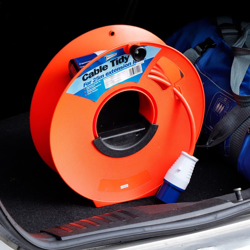 Leisurewize - Heavy Duty 25m Cable Reel Tidy with Handle