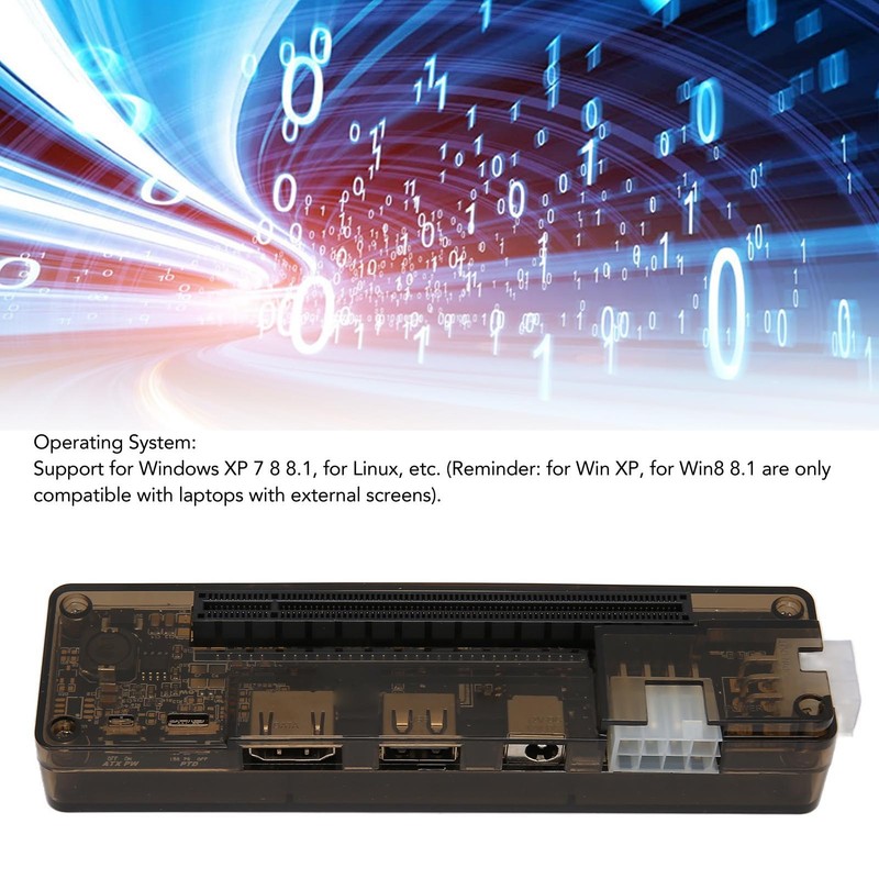 Laptop External Independent Video Card Dock 6Pin 8Pin Output PCIE
