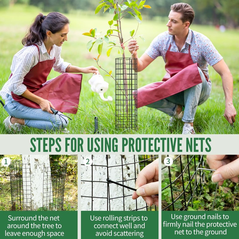 6 Pcs Tree Protectors from Deer, Tree Guards Trunk Protector