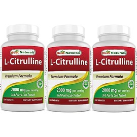Best Naturals L-Citrulline 2000mg/Serving - Non-GMO - Gluten Free - 120 Tablets (120 Count (Pack of 3))