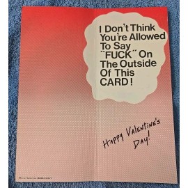 Valentine's Card  - Adult Humor  - X-Rated