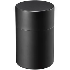 Wahei Freiz Enzo EM-082 Stainless Steel Tea Canister Tea Canister, Tea Container, Made in Japan, Tsubamesanjo, Black