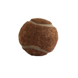 Furniture Footies Small PreCut Tennis Balls Chair Desk Table Leg Floor Protector Pad Glides 2.4 Inch Brown- 4 Count Sample Pack