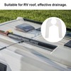 Gatuida 2pcs Rv Gutter Spout Extensions Rainwater Drainage for Efficient