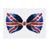 'Union Jack Bow Tie' Temporary Tattoo - Water Resistant, Skin-Safe,
