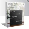 Sharper Image LED Word Digital Clock, 7.75", Black Finish, Light-Up
