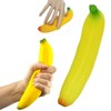 Stretchy Squeezy Banana Stress Ball Reliever Hand Excersizer Joke Tension
