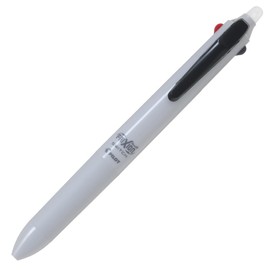 PILOT FriXion Ball Switch, FriXion Ink 0.38mm (Black, Red, Blue) + Oil Based Ink 0.5mm (Black), White Gray LB31FBS1WGY Erasable Tri-Color Ballpoint Pen + Permanent Ballpoint Pen Pilot