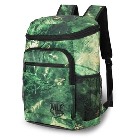 Mossy Oak MLF Fishing Cooler Backpack - Major League Insulated Leak Proof Beverage Coolers Bag