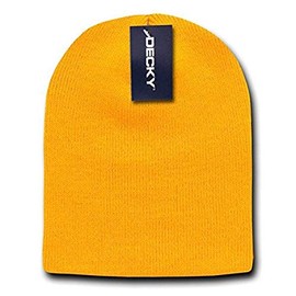 DECKY Boys Beanie Skull-caps, Gold
