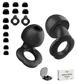 2 Pairs Ear Plugs for Sleeping, 35dB Ear Plugs for Sleeping Noise Cancelling, Soft Reusable Earplugs for Noise Reduction with 8 Ear Tips, Sleep, Hearing Protection, Study, Swimming and Concert.