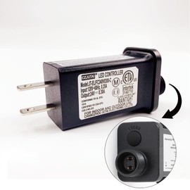 PremierAdapter Power Supply for CZJUTAI JT-EL/FC240V0300-C 24V7.2W /6W /4.5W /3.6W for Christmas Lighting,String Light, Projector Light, Lawn Lamp, Inflatable Device [Z472]