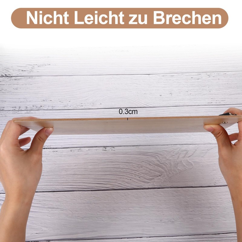A4 Wooden Clipboard A4 Clipboards with Clip for Daily Notes,