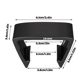 Blulu 8 Pieces Patio Furniture Clips Outdoor Furniture Sofa Clips 2.4 D x 1.4 W x 1.22 H Rattan Clamps Wicker Chair Fasteners, Connect The Sectional or Module Couch