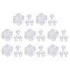 sourcing map 12 Set Cube Corner Code Bracket, 6-Hole Angle