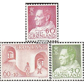 Denmark - Greenland 69,70,71 (complete.issue.) Volume 1968 completeett unmounted mint/never hinged ** MNH 1968 Frederik IX. Children's Aid (Stamps for collectors)