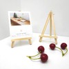 4Pcs Pine Wood Mini Easel Triangle Frame Wedding Table Card