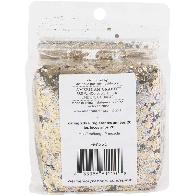 We R Spin It Glitter Mix, 10oz/283.5g - Chunky/Fine Gold
