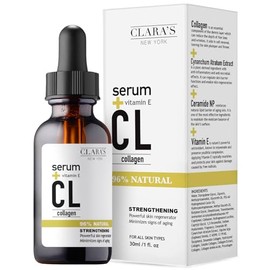 7 X Suero facial de colágeno con ceramida, ácido hialurónico, vitamina E para reafirmar, rellenar y reducir las líneas finas, 30 ml/1 fl oz Fabricado en EE. UU.