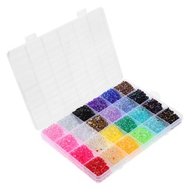 Healeved 3mm 24000pcs Colorful Flatback Nail Rhinestones Kit for DIY Nail Art and Crafts Rainbow Gems for Decoration for Enthusiasts and Craft Lovers