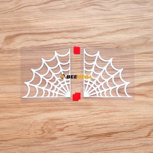 Corner Spider Web Cobweb Decal Vinyl Sticker - Mirror Images