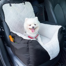 Dog Car Seat for Small Dogs,Pet Car Seat with Storage Pocket and Clip-On Safety Leash,The Dog Car Seat Fully Detachable and Washable,Car seat for Dog for Travel,Dog Booster Seats for Small Medium Dog