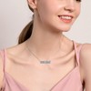 Mountain Necklace Sterling Silver Turquoise Mountain Pendant Teardrop Jewelry Gifts