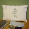 'Ginkgo Biloba Leaf' Canvas Clutch Bag/Accessory Case (CL00037870)