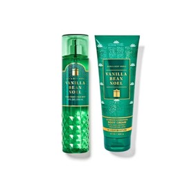 Generic Bath & Body Vanilla Bean Noel Fine Fragrance Mist 8 fl. oz. and Body Cream 8 oz. Gift Set (Packaging May Vary)