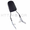 XKMT-Chrome Skull Backrest Sissy Bar w/Leather Pad Compatible With Kawasaki