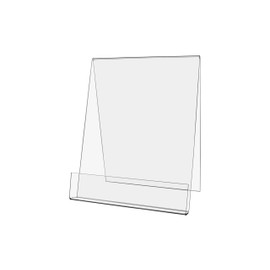 Marketing Holders 24 Pack Clear Acrylic Easel Sign Holder J Stand 8.5" x 11" Counter Display for Signage and Branding Materials at Trade Shows and Events
