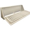 TruAire Plastic Baseboard Register (15" White) - Modern Vent for