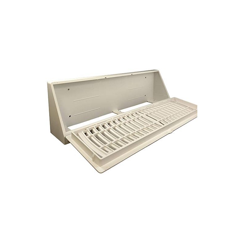 TruAire Plastic Baseboard Register (15" White) - Modern Vent for