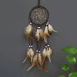 LERTREE Dream Catchers Handmade Wall Hanging Feather Dreamcatcher for Car Kids Bedroom Decoration Ornament