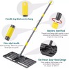Nicecho Heavy Duty 17"x10" Lawn Leveling Rake w/ 60" Adjust
