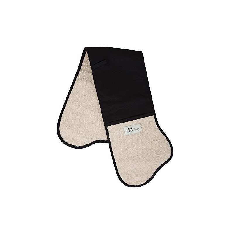 Black Traditional AGA Double Oven Glove Cooks Collection