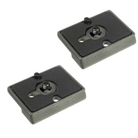 Manfrotto 2x 200PL RC2-System Quick Release Plate with 1/4"-20 Screw and 3/8" Bushing Adapter
