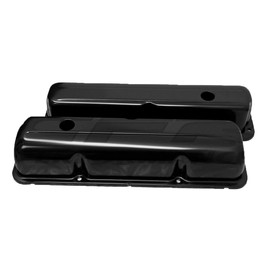 Cobra-Tek- CBK-HZ-9296-PBK- Aluminum Valve cover - Works With 1957-1976 Ford Big Block Fe 332 352, 360, 390, 406, 413, 427, 428, Steel Edp. (Black)