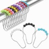 Amazer Rustproof Stainless Steel Shower Curtain Hooks Rings Set of