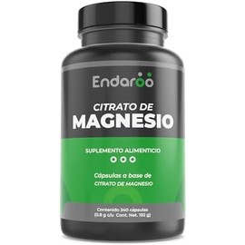 Citrato de Magnesio 800mg  Origen Natural  240 Cápsulas  Suplemento Alimenticio de Alta Potencia  Bienestar General y Equilibrio Diario