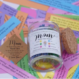 92 Color Coded Bible Verses In A Jar, Bible Verse Jar For Mother For Dad, Christian Gifts For Women, Daily Bible Verse, God Gifts For Mother Day (Bible Jar For Mom)