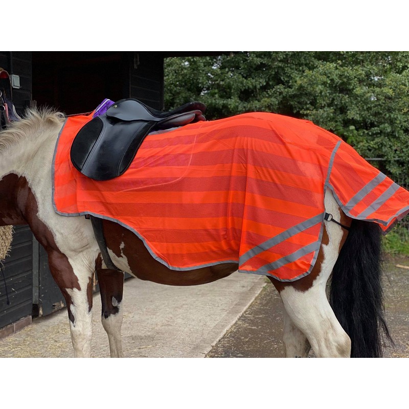 Equipride REFLEX HIND EXERCISE SHEET HI VIZ QUARTER SHEET SADDLE