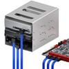 deleyCON 3 x 50 cm SATA 3 Nylon Cable Set