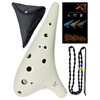 Perdin Ocarina Alto c Beginner Set, Okariina Pottery, Fingering Chart