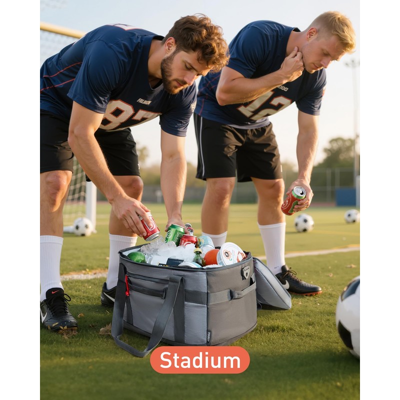 TOURIT Insulated Collapsible Cooler Bag, 48-Can 32L Large Soft Cooler