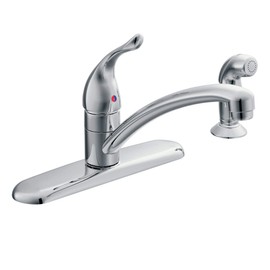 Moen 67430 Chateau Single Handle Kitchen Faucet with Protege Side Spray, Chrome