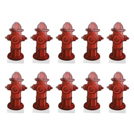 WQAPVHBG 10Pcs Fake Fire Hydrant for Dogs to Pee On, 7.3 x 3.9in Dog Fire Hydrant Pee Post Paper Card, Male Dog Pee Post as Accessories for Small and Medium Pets to Use Indoors