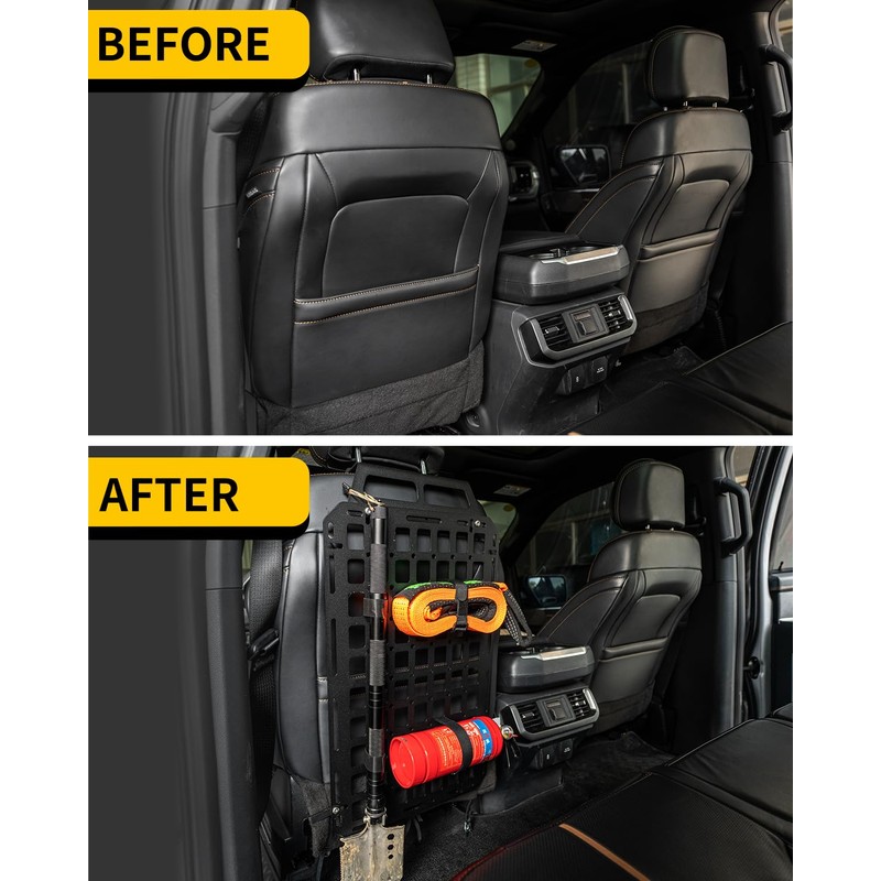 Maxzina Tactical Seat Back Molle Panel Compatible with 2015-2025 Ford