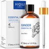 HIQILI Pure Ginger Essential Oil for Lymphatic Drainage Massage, Swelling