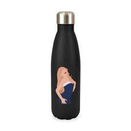 New Spirit Original Drawn illustration of Sabrina Carpenter Trending Trend Cute screw top lid stainless steel water bottle drinks cup water bottle refill cute fun explore travel
